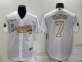 Atlanta Braves #7 Dansby Swanson White 2022 All Star Stitched Cool Base Nike Jersey,baseball caps,new era cap wholesale,wholesale hats